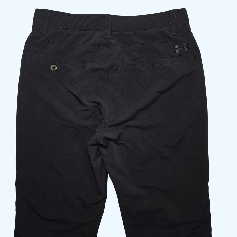 Under Armour Match Play Golf Pants Black Mens 30x30 Straight Leg Performance UA - Picture 4 of 8